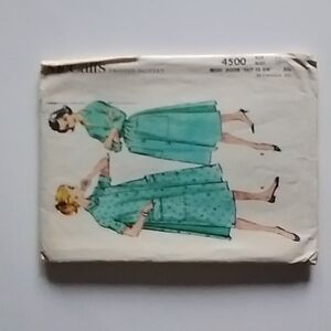 McCall's 1958 Original Pattern #4500 SZ 16